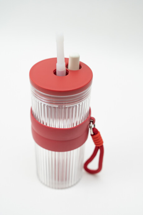 Vaso Con Tapa + Sorbito Serel Mix Colores Color Unico