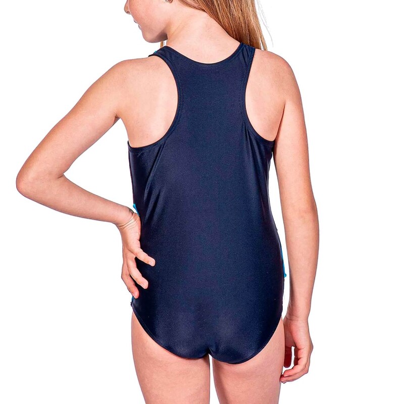 Malla Natación Niña Poker Current Marino-celeste
