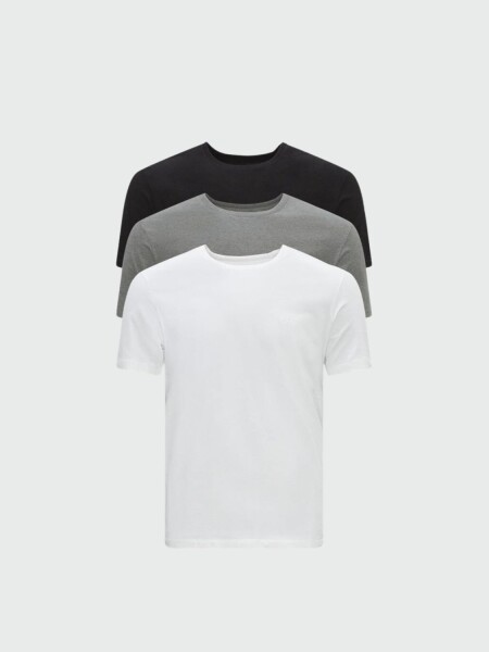 BOSS Black - Pack 3 Camisetas Interiores Algodón Logo Surtido