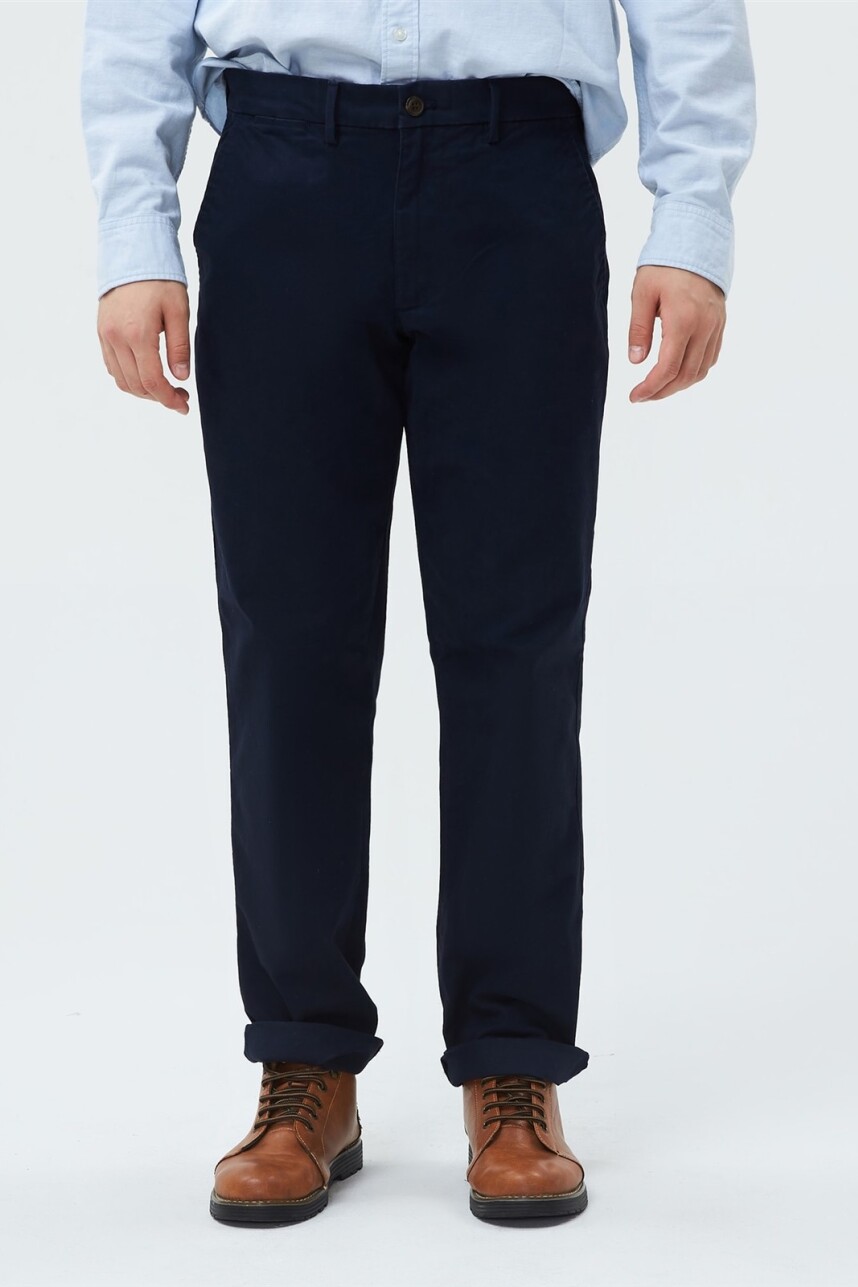 Pantalón Khaki Straight Hombre New Classic Navy