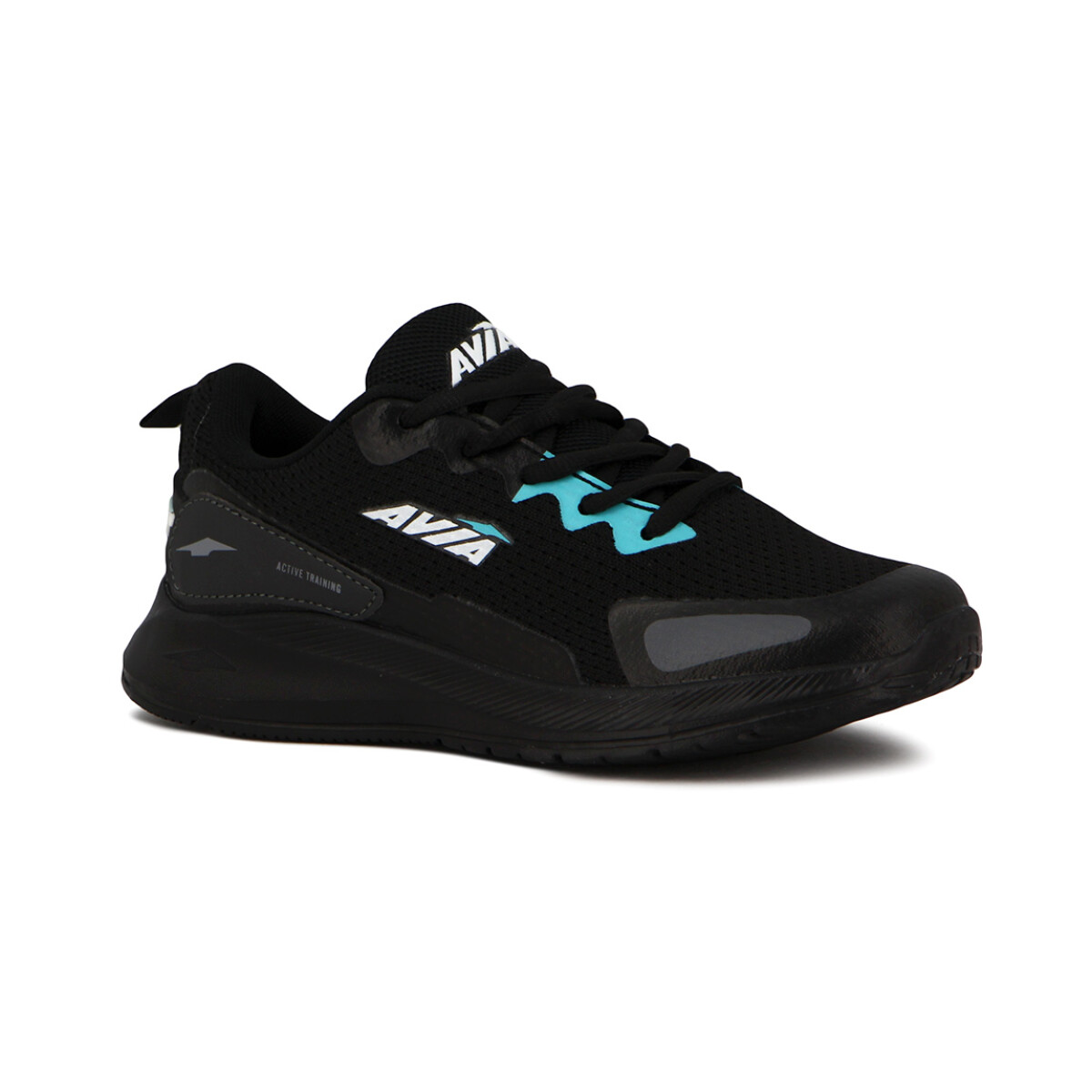 Avia Zapatillas Acordonadas Para Dama Persan- Black/aqua - Negro-aguamarina 