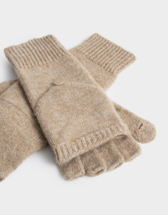 Guantes Varios Guantes Tejidos Mitones - Marron Beige