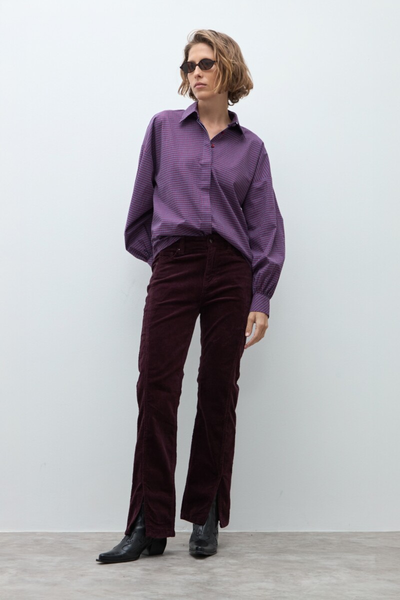 Camisa a cuadros - rojo 