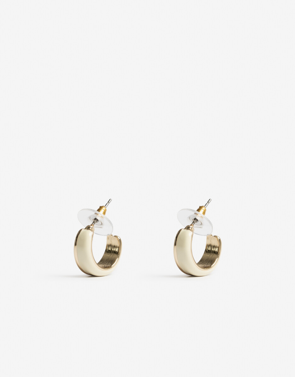 Argollas Bañadas En Oro 