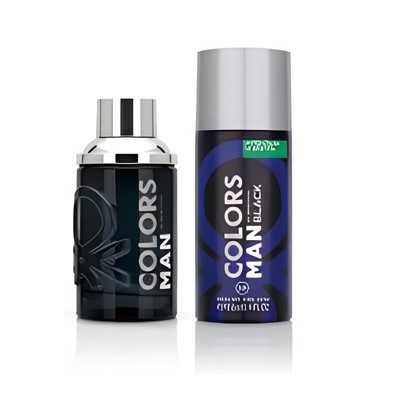 Set Benetton Colors Man Black Edt 100 Ml + Desodorante 150ml Set Benetton Colors Man Black Edt 100 Ml + Desodorante 150ml