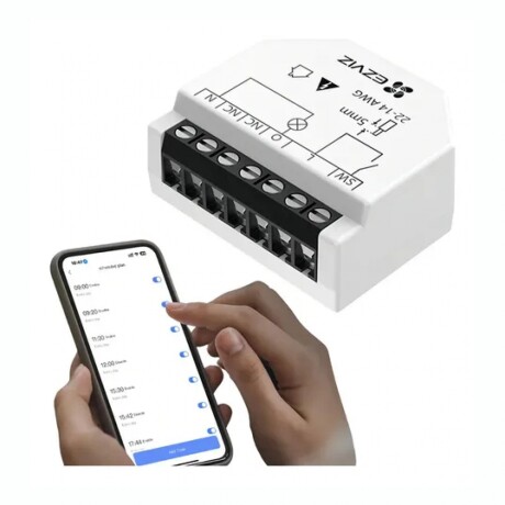 Relé Wifi Interruptor Para Luces Domotica EZVIZ T35W Control Inalámbrico Integración Con Google Assistant Y Alexa Relé Wifi Interruptor Para Luces Domotica EZVIZ T35W Control Inalámbrico Integración Con Google Assistant Y Alexa