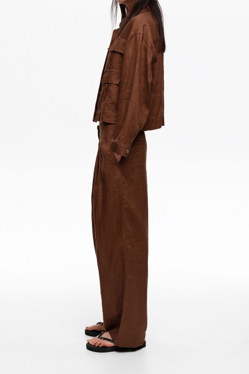 PANTALÓN RECTO Marron