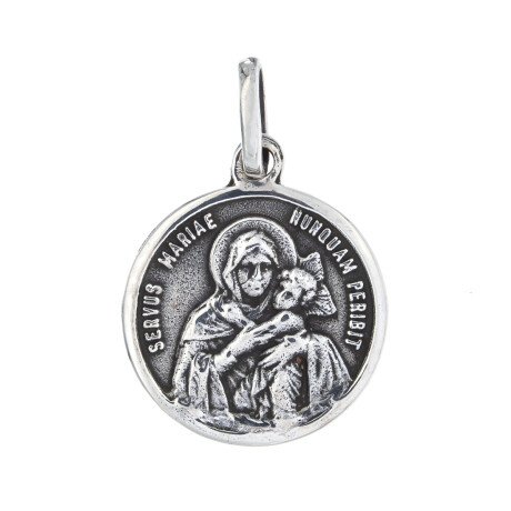 Medalla religiosa de plata 925, VIRGEN DE SCHOENSTATT. Medalla religiosa de plata 925, VIRGEN DE SCHOENSTATT.