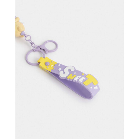 Llavero Y Charm Osito Helado Combinacion Multicolor