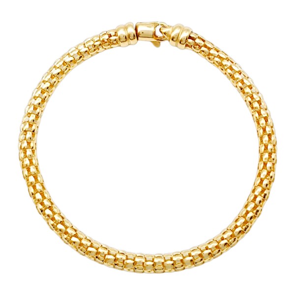 Pulsera Serpiente Inflada-Oro bajo-Sin Piedra-PU8009 sinpiedra