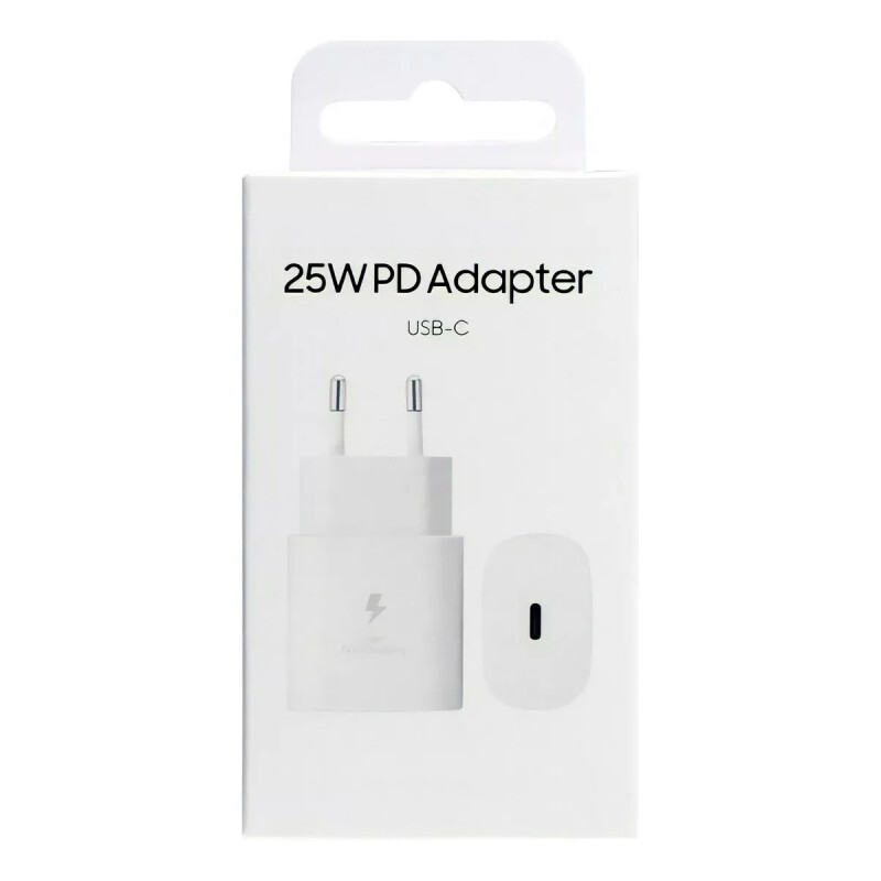 Cargador Original Samsung 25W USB-C Con Cable USB-C Blanco Cargador Original Samsung 25W USB-C Con Cable USB-C Blanco