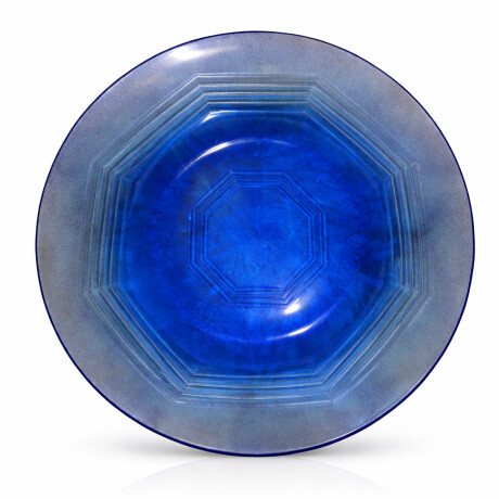 PLATOS DE VIDRIO CASINO AZUL HONDO 23CM x 12 PLATOS DE VIDRIO CASINO AZUL HONDO 23CM x 12