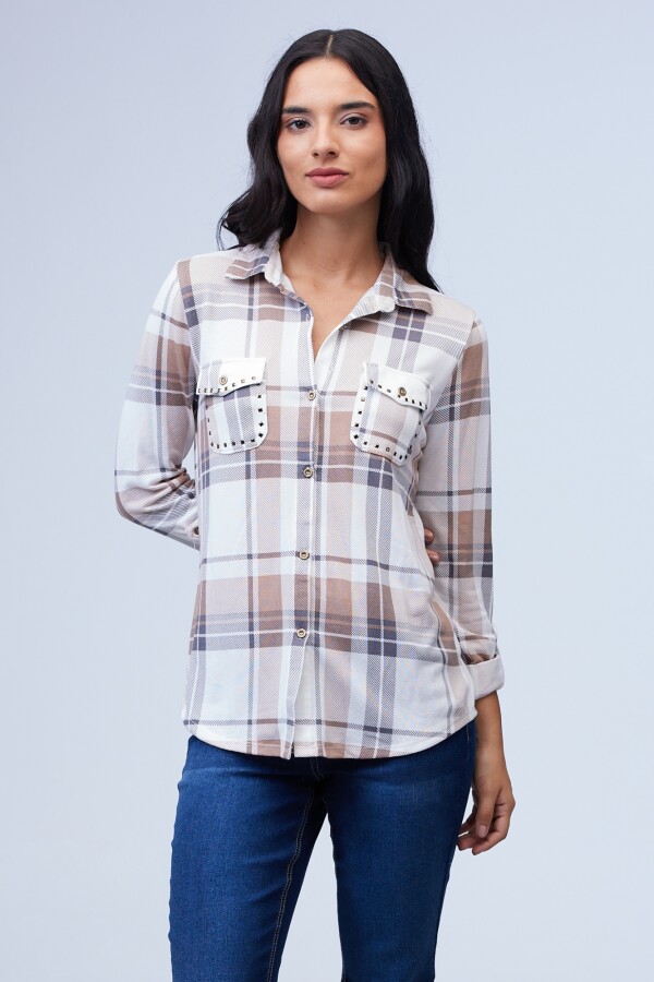 Camisa Soft Cuadrille MULTI/BLANCO