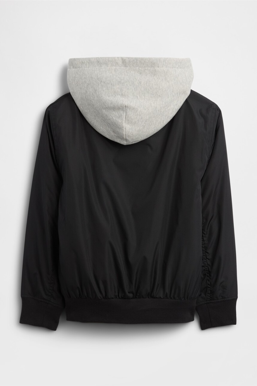 Campera Bomber Niño True Black