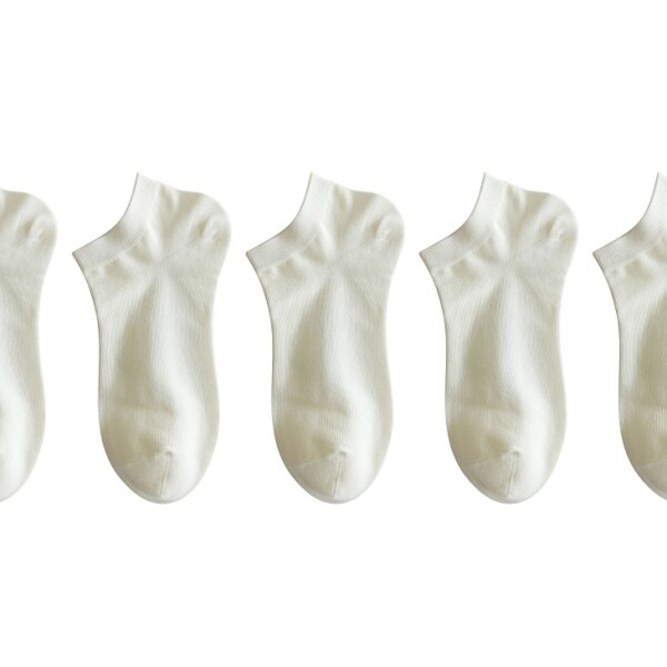 Soquete 5 pares blanco