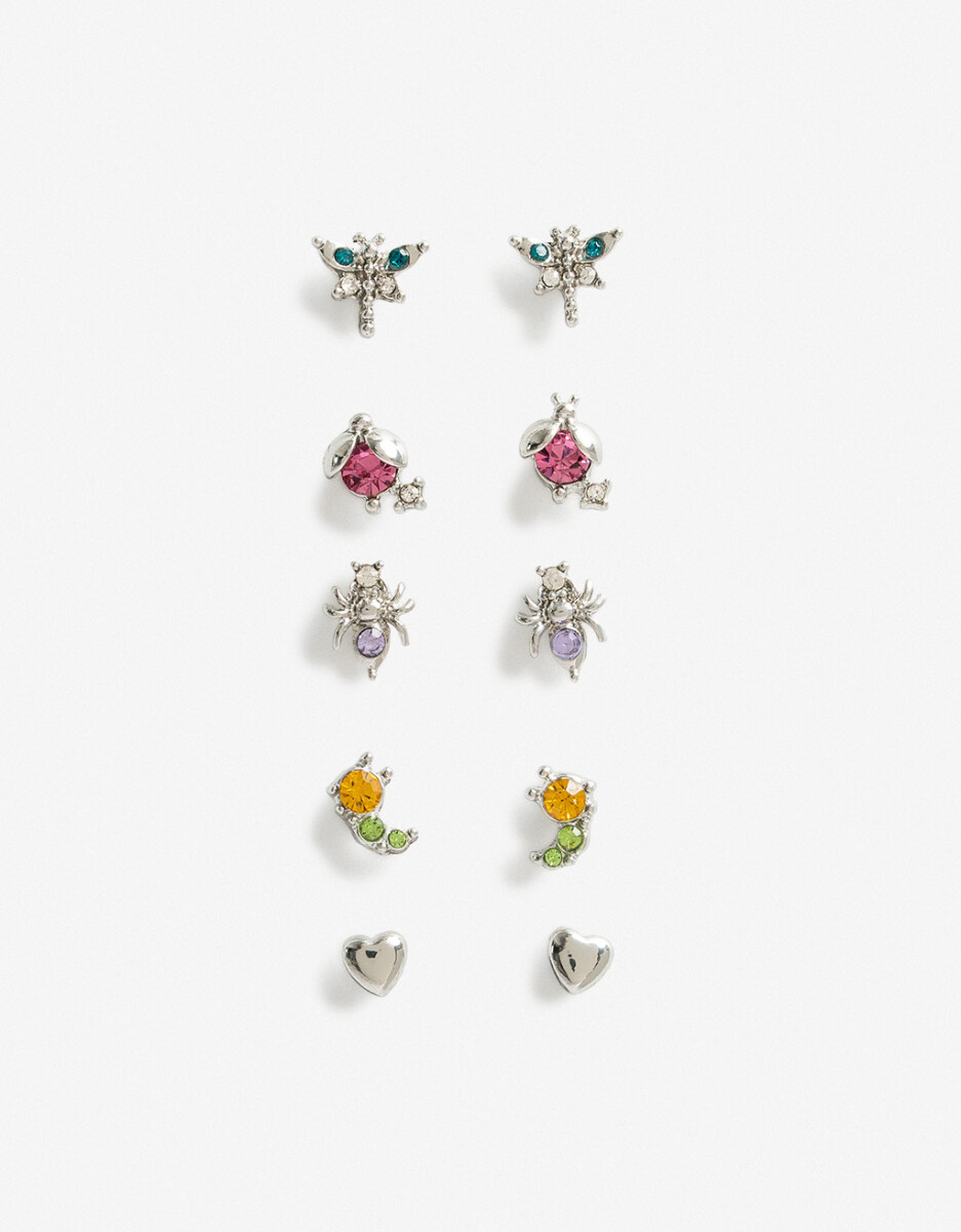 Set De Aros Pasantes Bichitos 