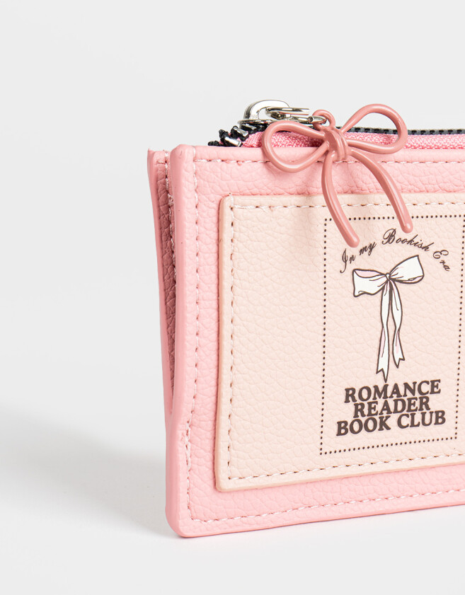 Monederos Monedero Estampado "in My Romance Era" - Rosa Viejo