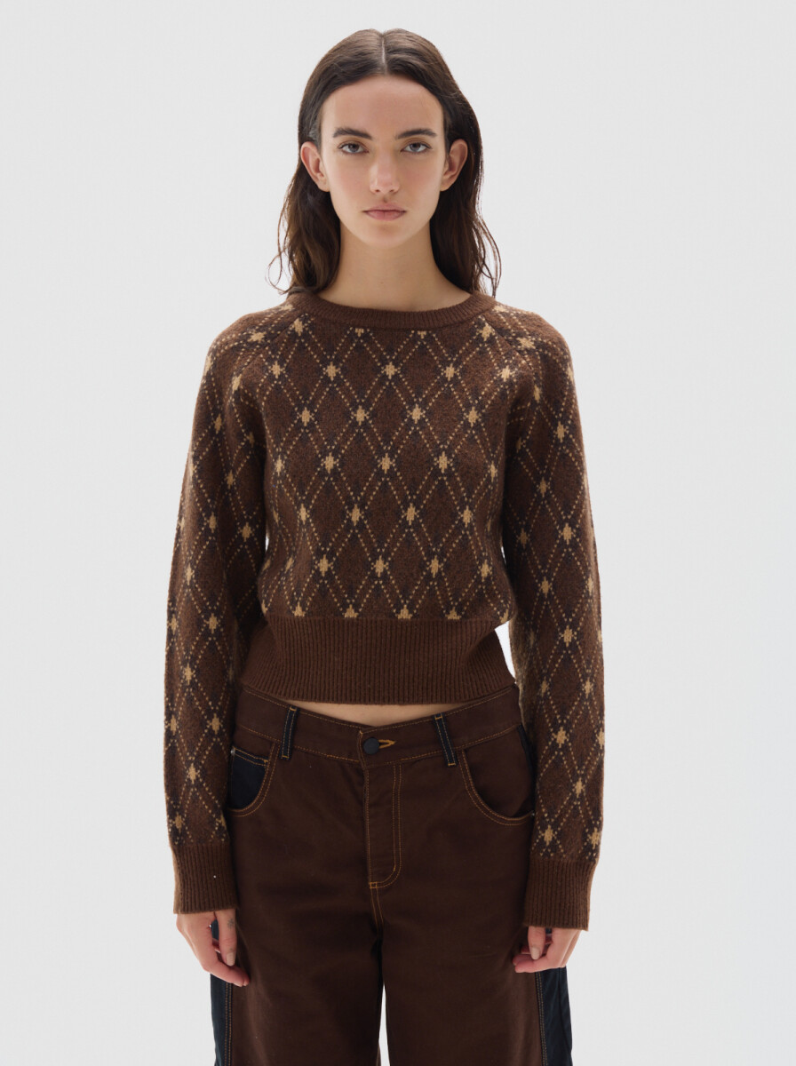 Buzo Heidi Cuadrillé - Brown 