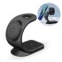Base De Carga Inalambrica 3 En 1 Magnetico P Iphone 15W Fast Color Negro