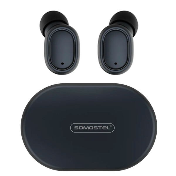 Auriculares Somostel Inalámbricos Sms-j13 Macaron AURICULAR BT DISPLAY NEGRO/VIOLETA