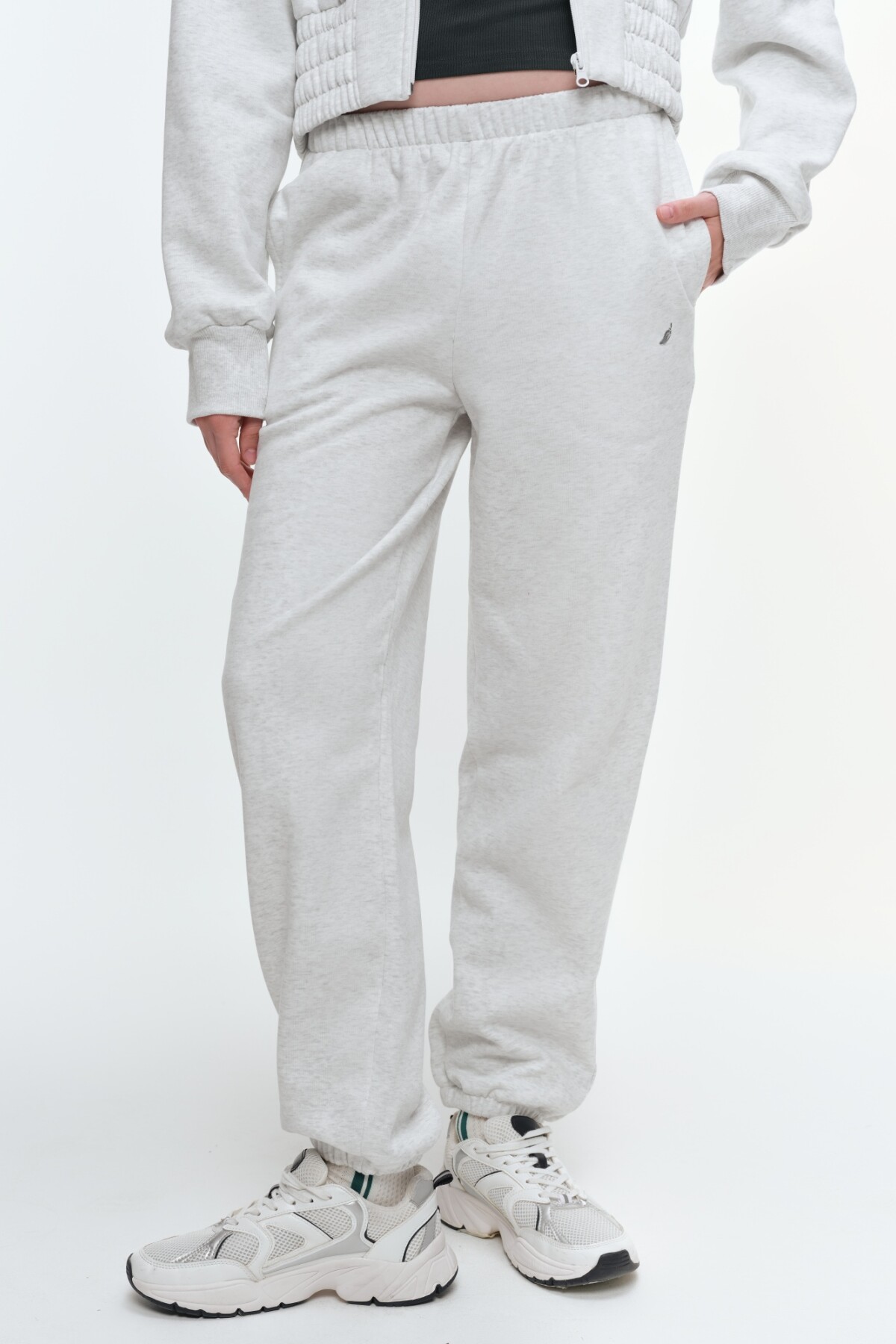 Pantalón Evie Gris Melange