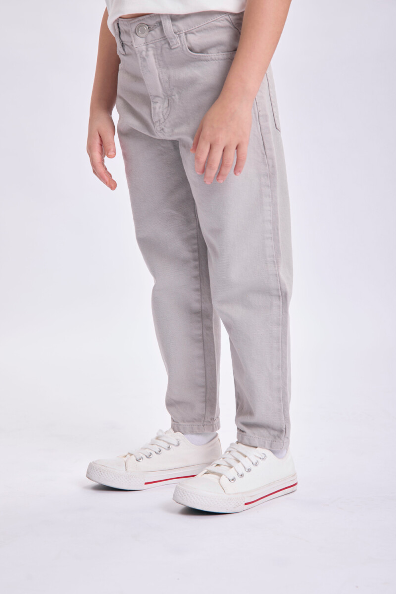 Pantalón jean slouchy Gris