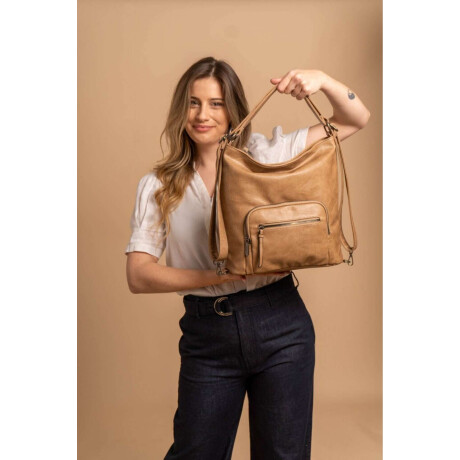 Cartera Mochila Verbena Almendra