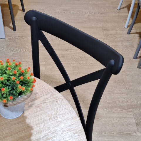 Silla Estilo Nórdico Katrina Para Comedor o Jardín - Negro Silla Estilo Nórdico Katrina Para Comedor o Jardín - Negro