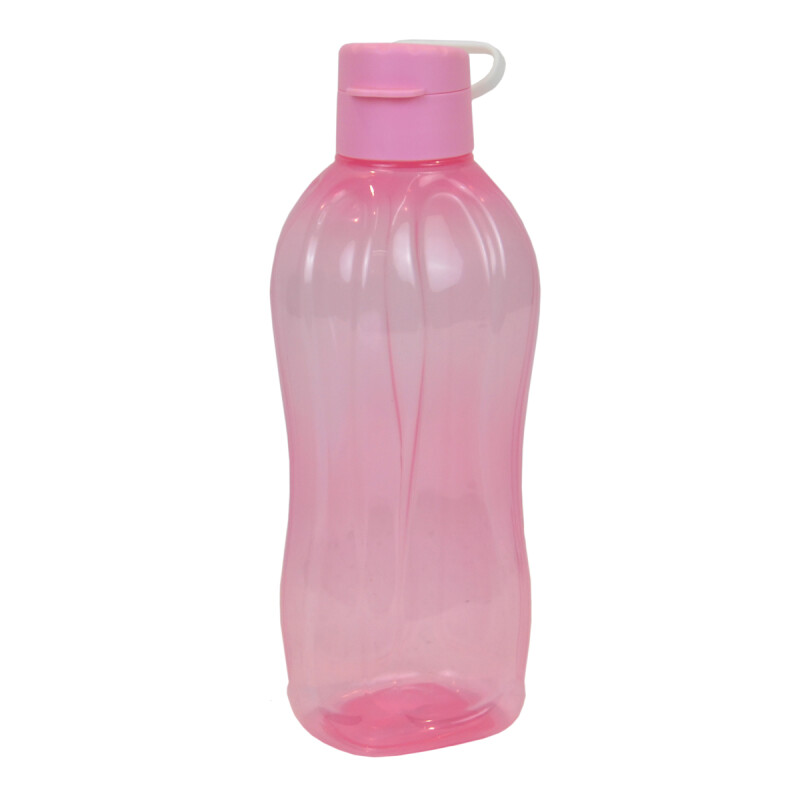 Botella caramañola plástica con tapón 1300 ml ROSADO
