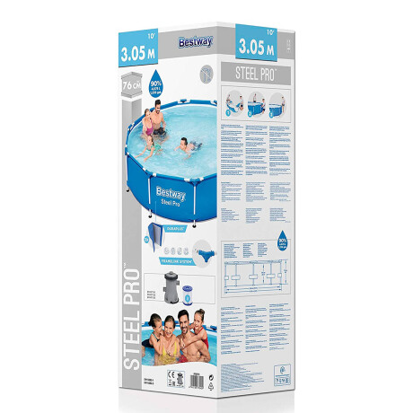 Piscina Bestway Estructural 4678 L + Bomba + Regalos! Azul