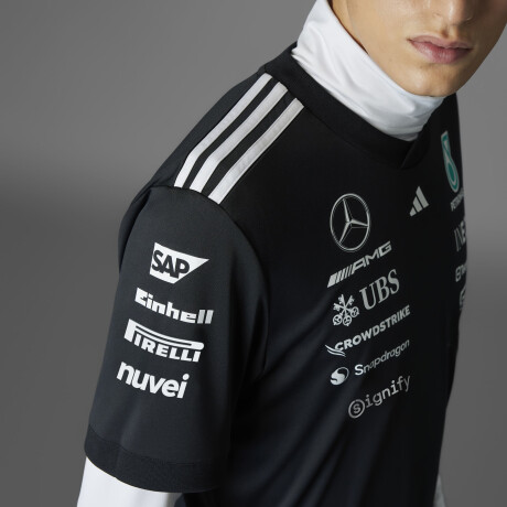 adidas CAMISETA DE PILOTO MERCEDES Black & White