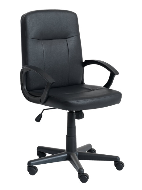 Silla de oficina NIMTOFTE polipiel negro Silla de oficina NIMTOFTE polipiel negro