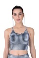TOP MUJER EVERLAST HOUNDSTOOTH Negro