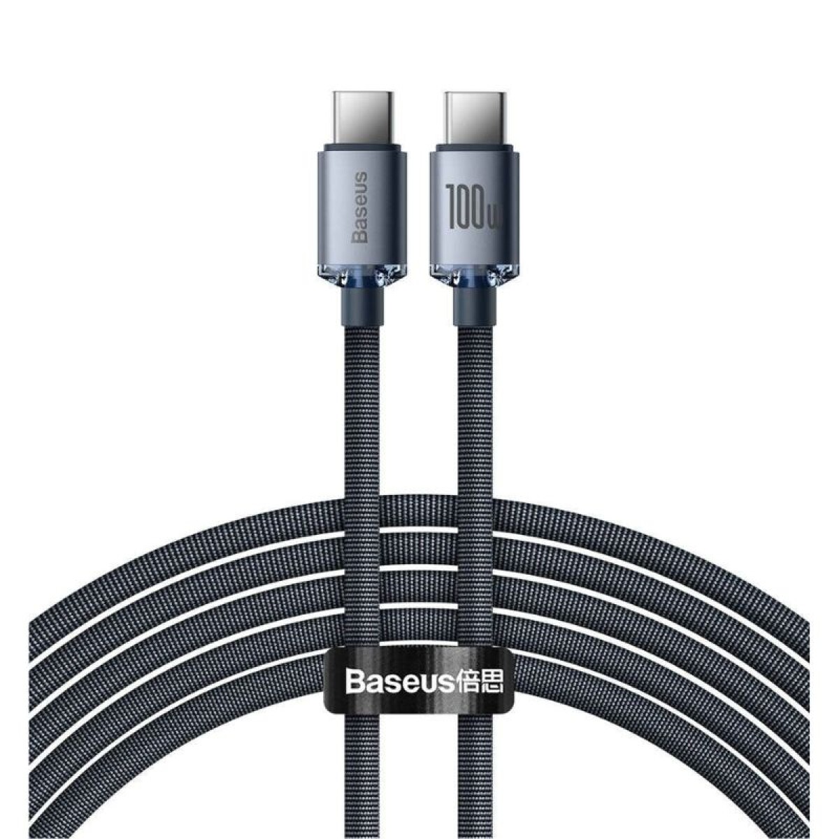 Cable Baseus USB-C / USB-C 2M 100W Crystal CAJY000701 