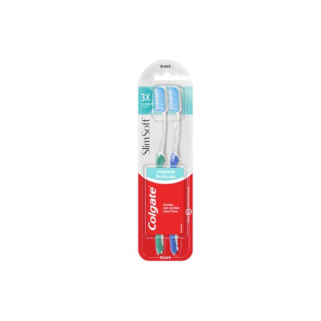 Colgate Pack x2 Slim Soft limpieza profunda Colgate Pack x2 Slim Soft limpieza profunda
