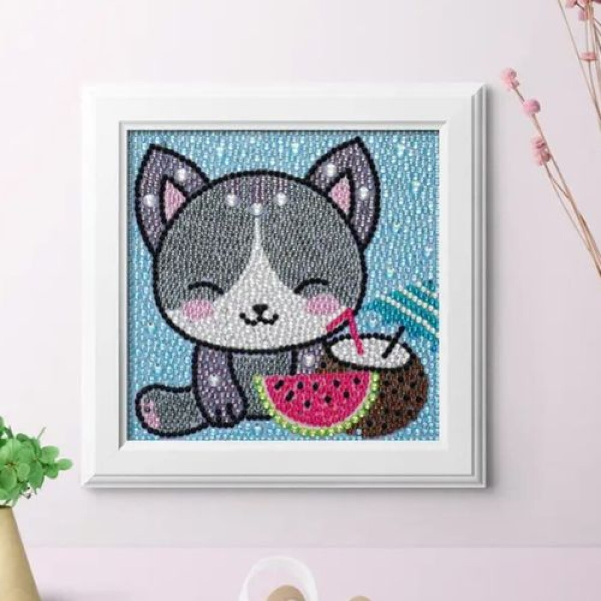 Diamonds Cuadritos - Gatito 