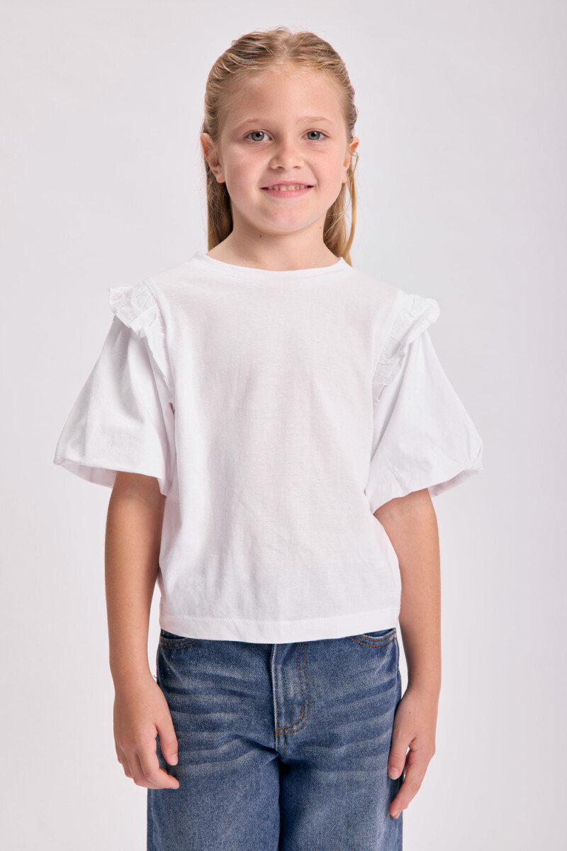 Remera manga balloon - Crudo 