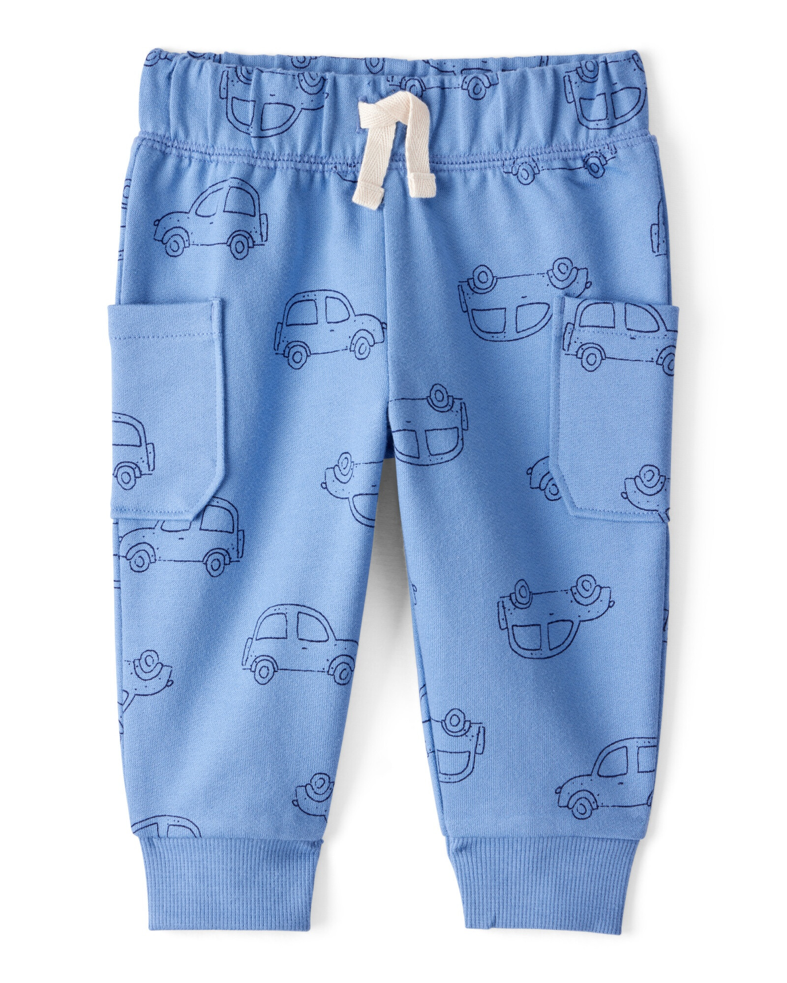 Set dos piezas de algodón, pantalón y body, diseño autos Set dos piezas de algodón, pantalón y body, diseño autos