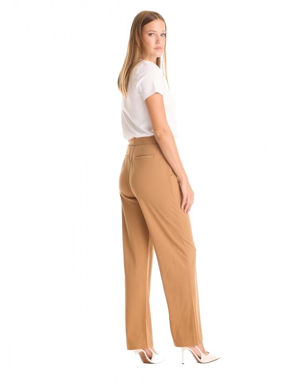 Pantalon Recto Pespunte TOSTADO