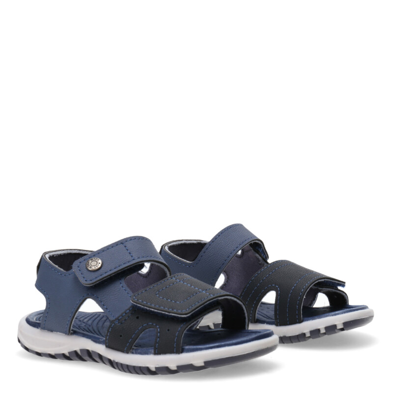 Sandalias de Niño KIDY con velcro Azul Piedra - Azul Marino