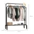 Perchero Doble Ropa Barra Acero Percha Metal Ganchos Ropero Placard Con Ruedas Imback Color Negro Perchero Doble Ropa Barra Acero Percha Metal Ganchos Ropero Placard Con Ruedas Imback Color Negro