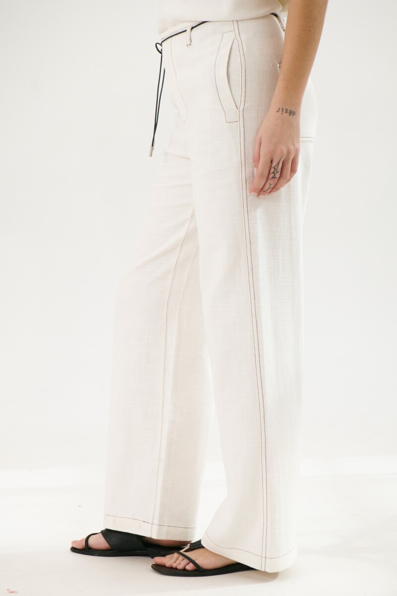 PANTALON LINO ART BLANCO