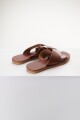 SANDALIA CRUZADA MARRON
