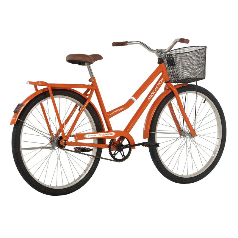 Bicicleta Paseo Free Action Paradise Mujer Rodado 26 Naranja 21 Bicicleta Paseo Free Action Paradise Mujer Rodado 26 Naranja 21