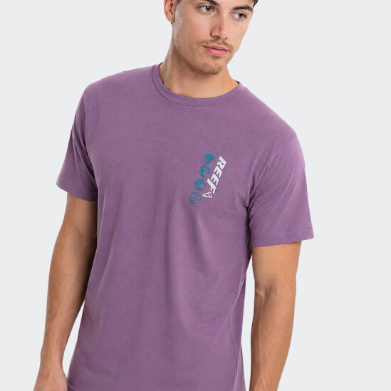 Remera Reef Regular Fit Printed Violeta