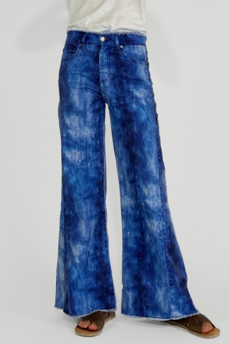 PANTALON AQUARELA DENIM Azul