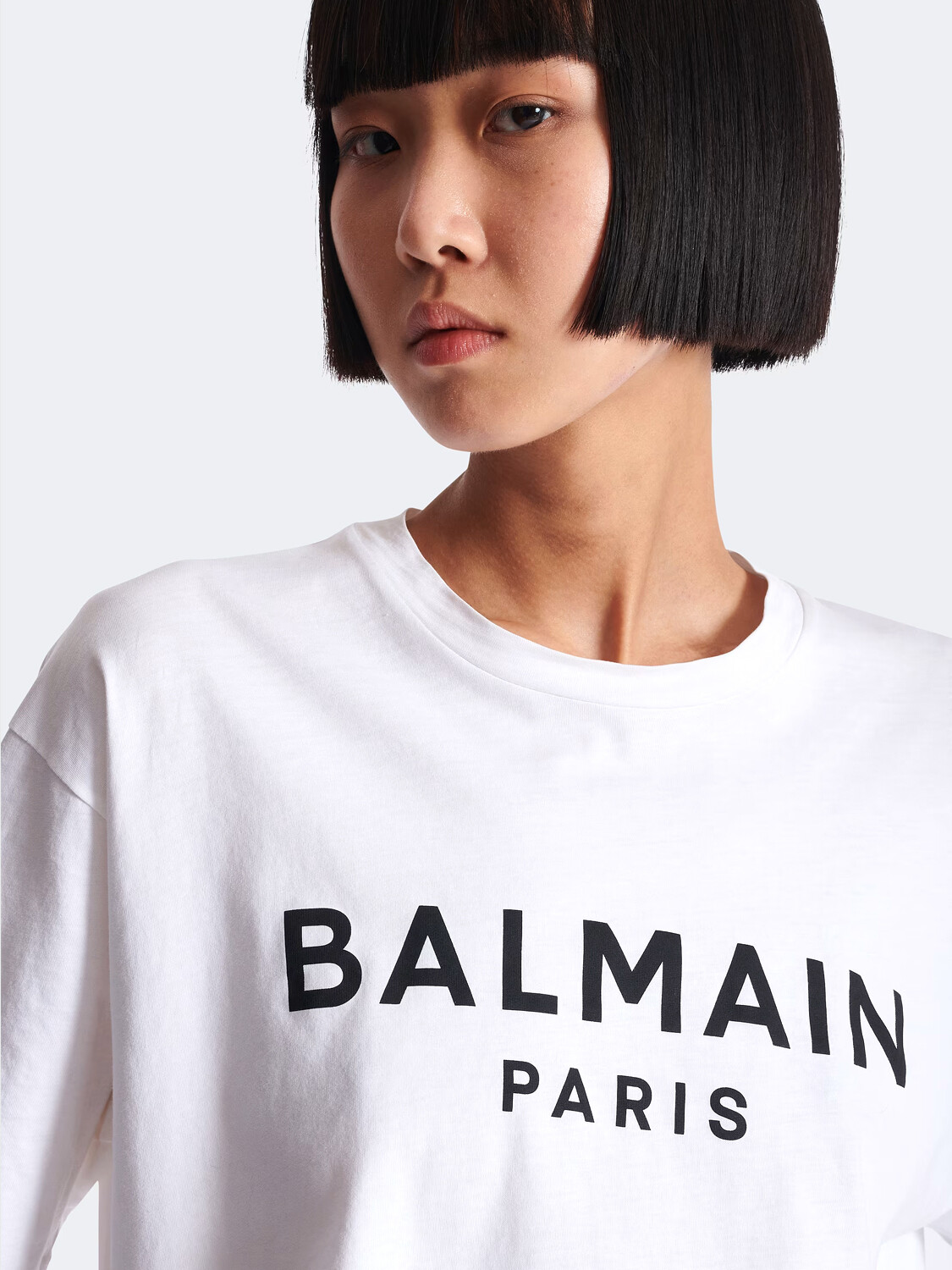 BALMAIN - T-SHIRT ESTAMPADO PARIS Negro