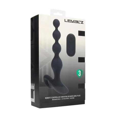 Levelz Silicone Beaded with Remote Control - Black Levelz Silicone Beaded with Remote Control - Black