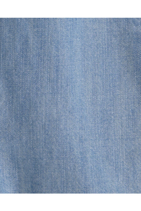 Enterito corto de chambray de algodón orgánico Sin color