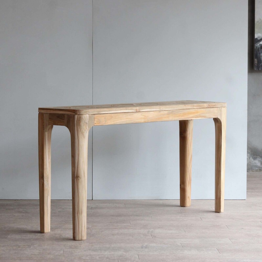 CONSOLA MADERA NATURAL-BEIGE RENÉ NATURAL